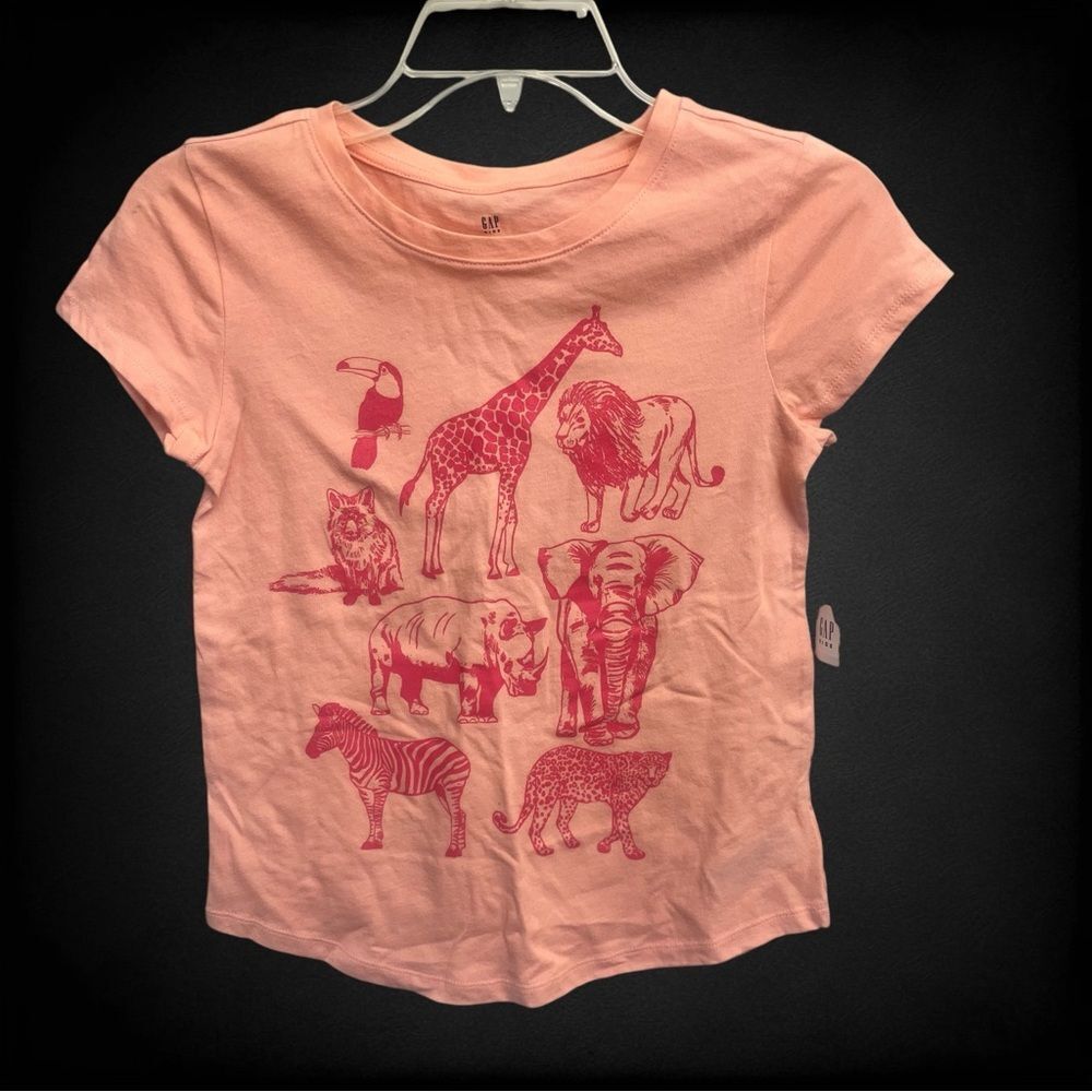 New With Tags Kids Animal Graphic Gap T-Shirt Size Xl